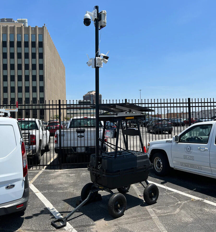 NOLO Mobile Surveillance Trailer Solar Powered Security Platform Nashville Government Site Security